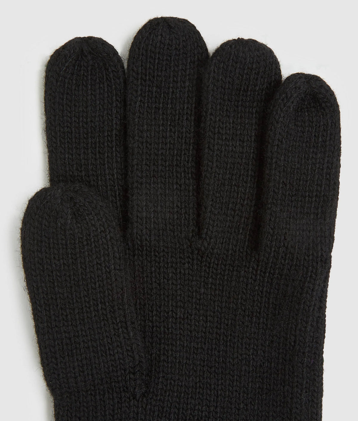 Logo knitted gloves
