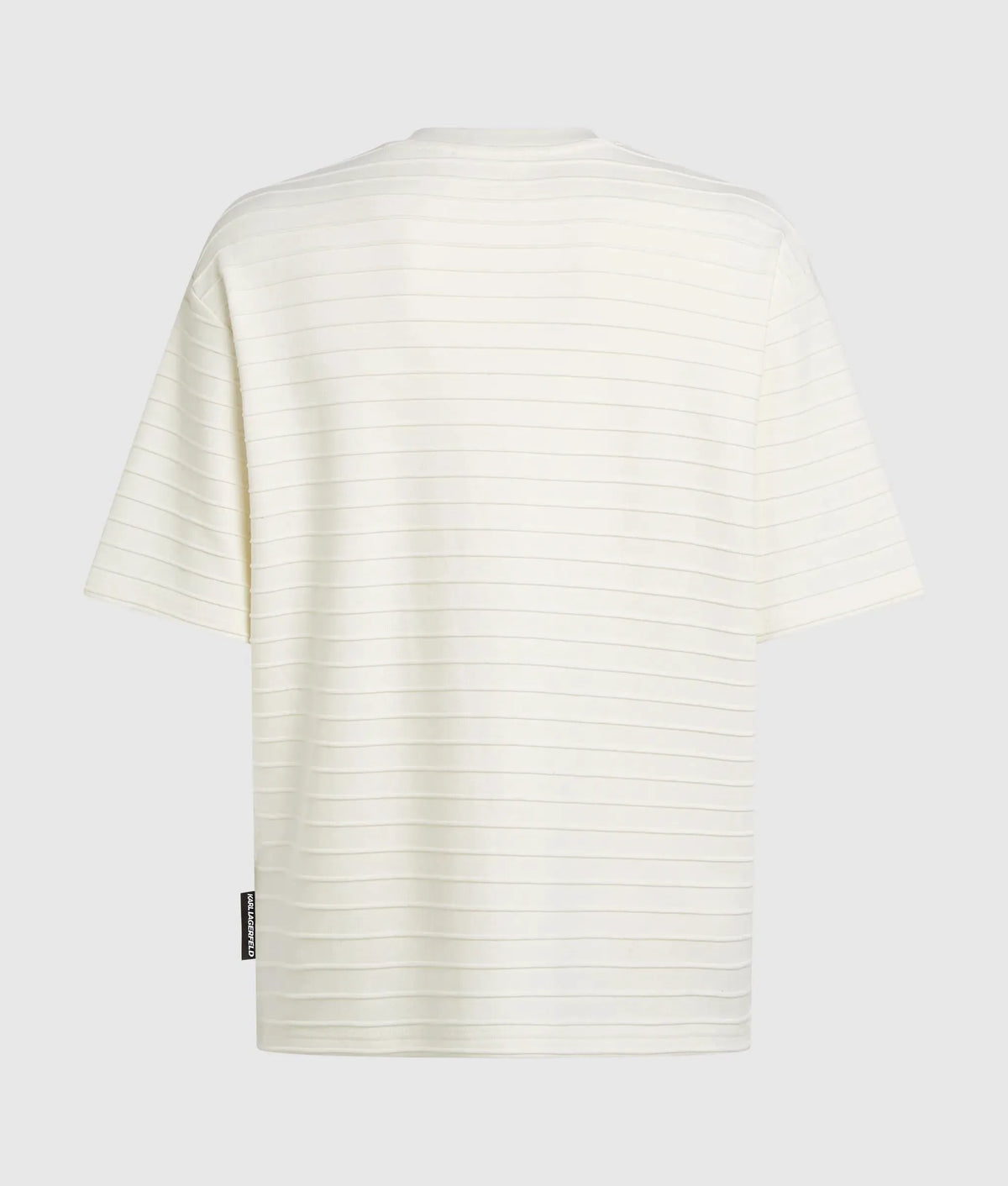 Ikon textured striped T-shirt