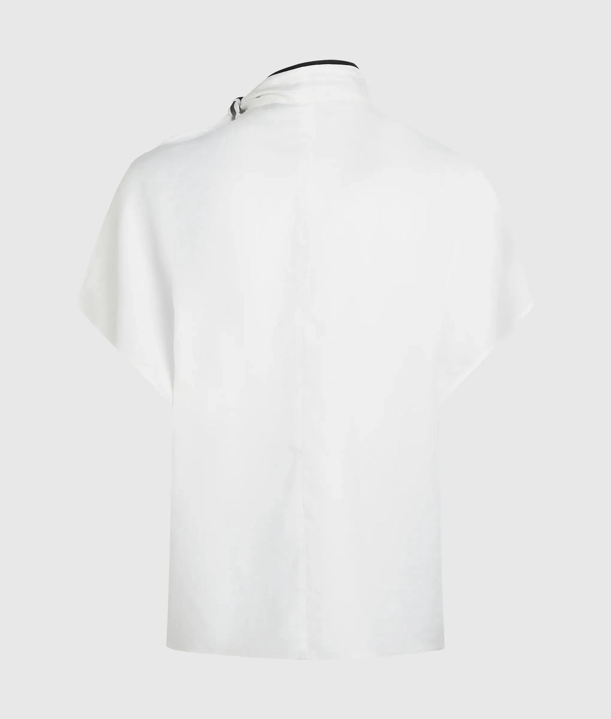 Linen blend pipelined blouse