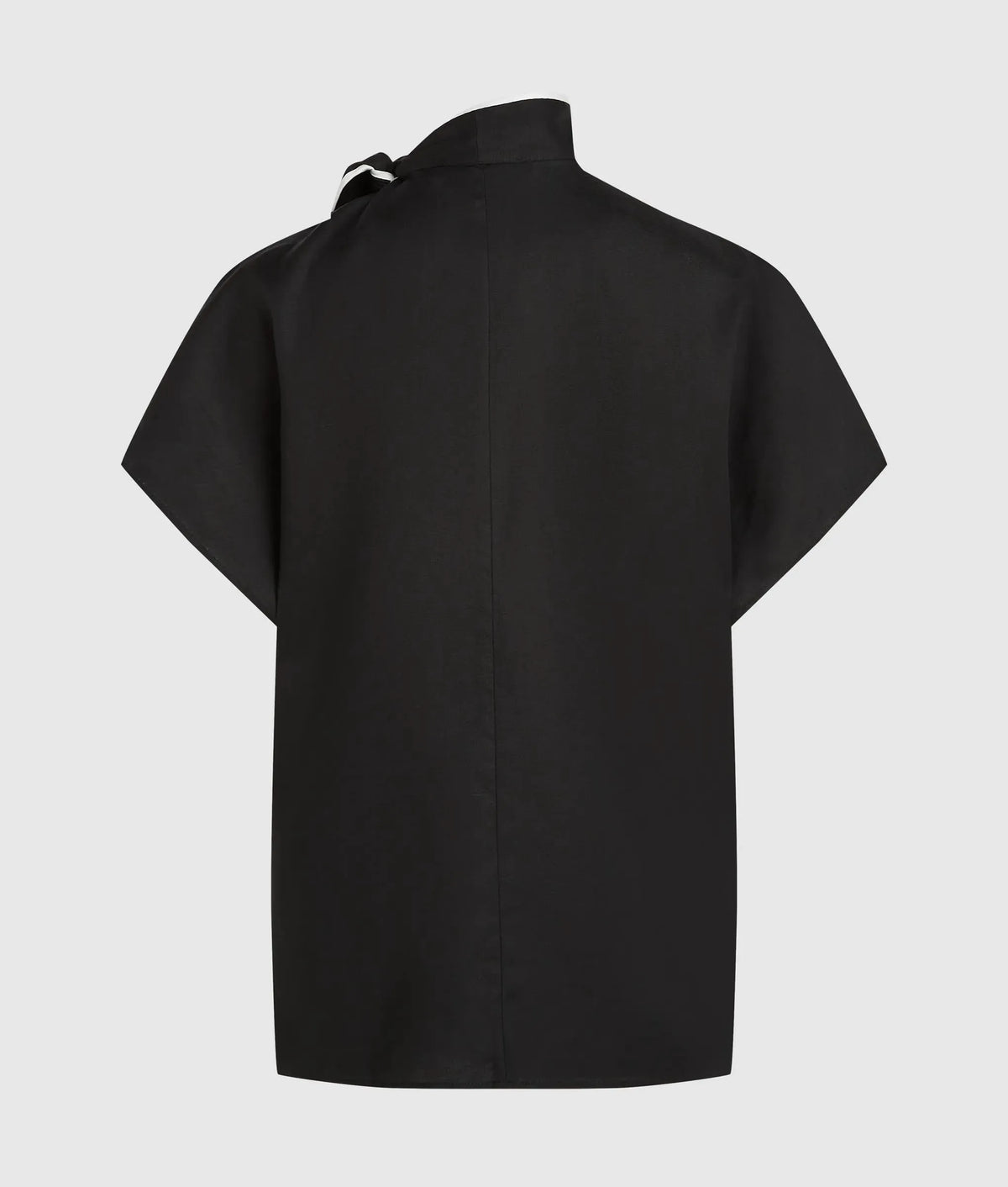 Linen blend pipelined blouse