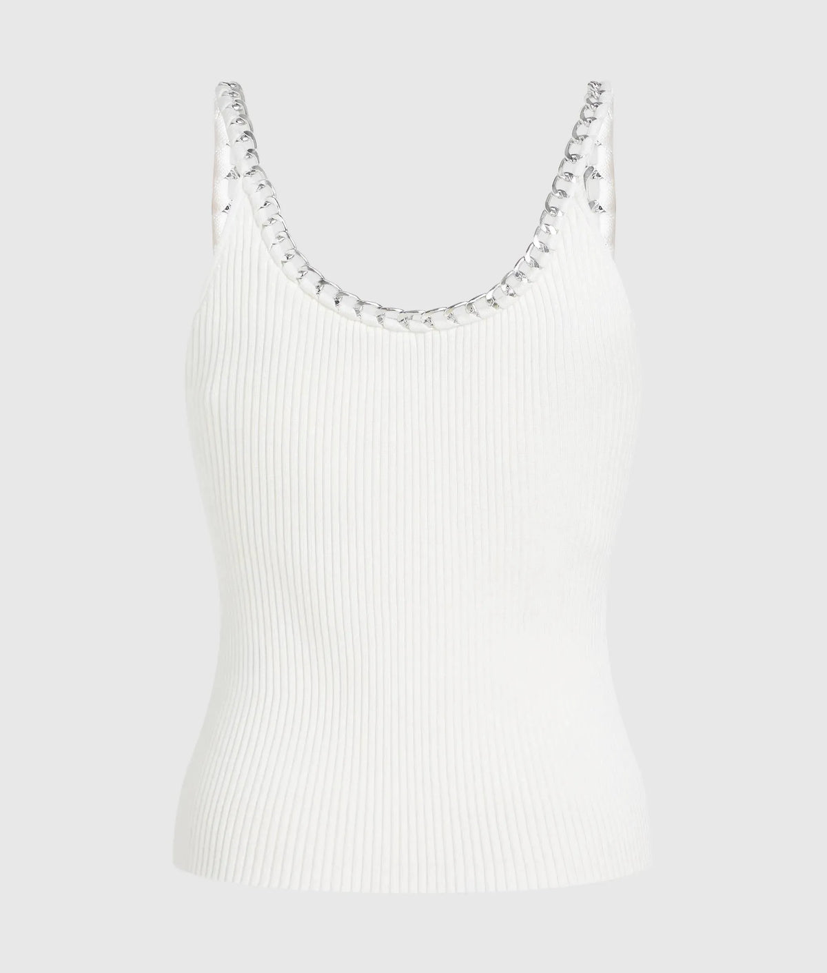 Chain detail knit top