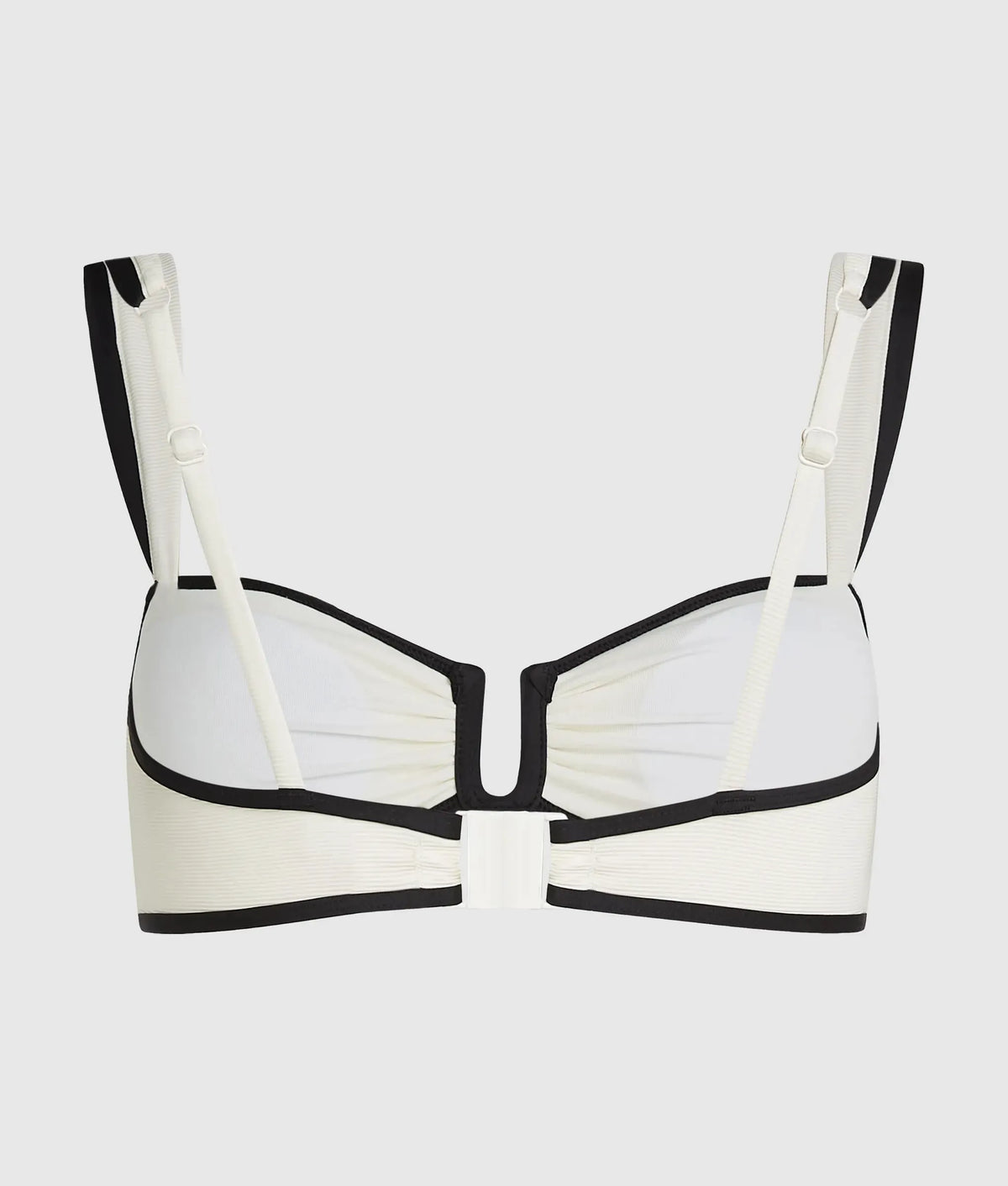 Signature piped bandeau bikini top