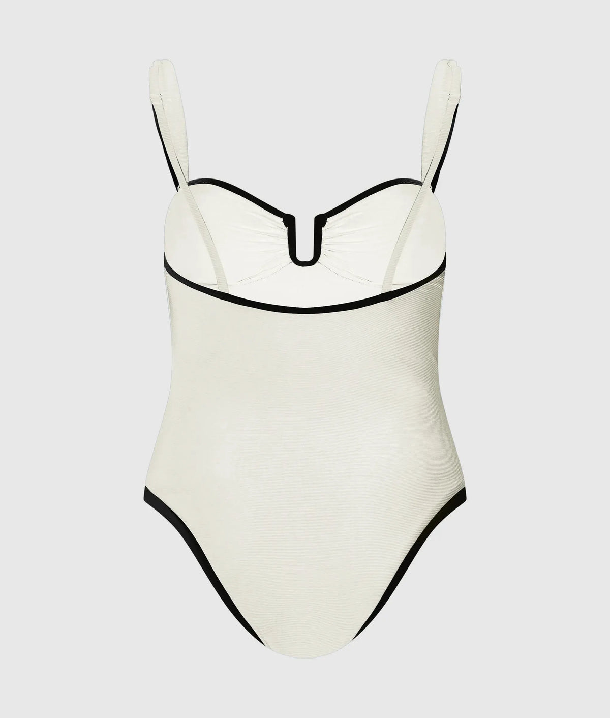 Signature piped swimsuit