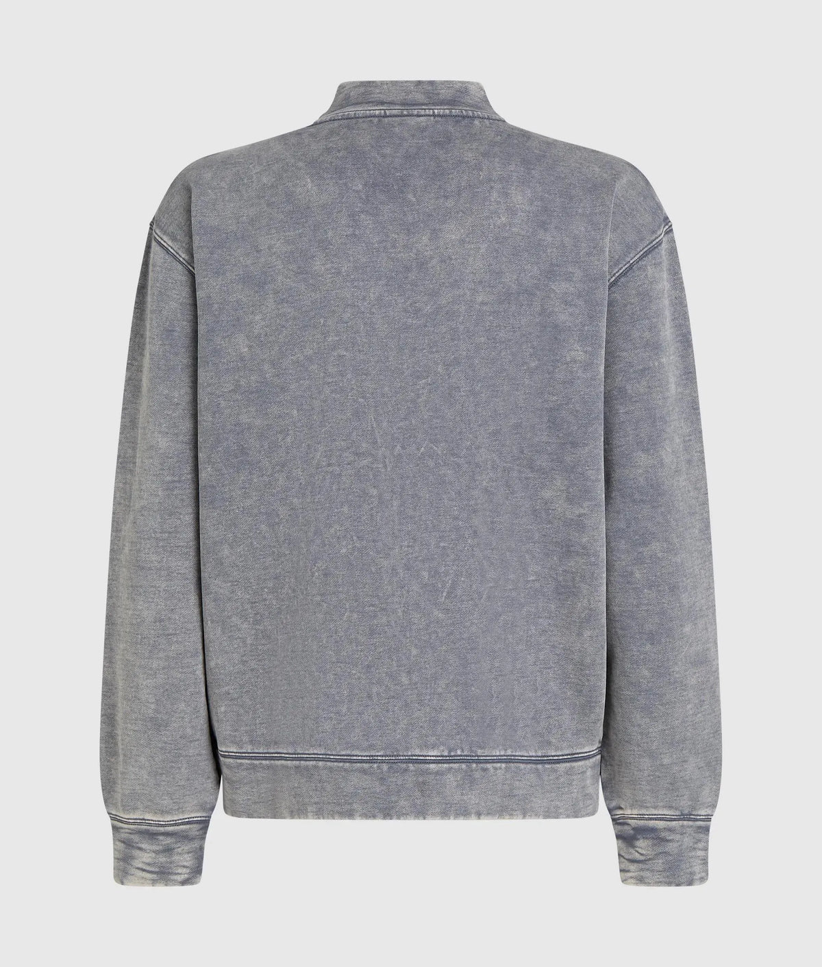 Washed zip-up sweatshirt