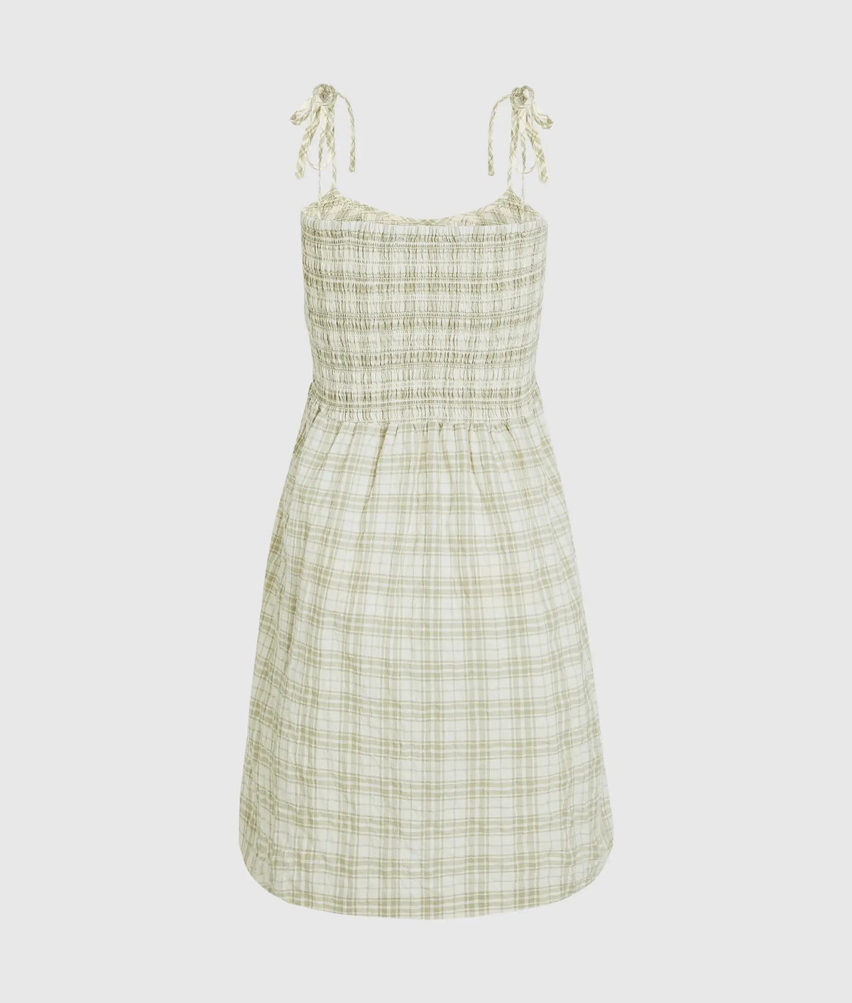 Checked strappy dress