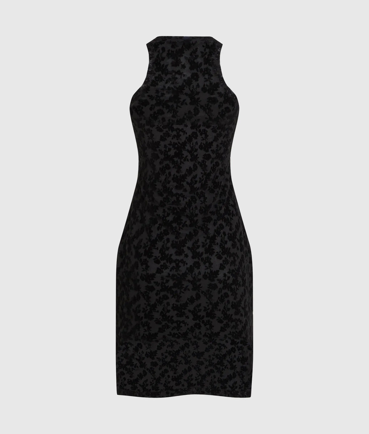 Floral mesh tank dress