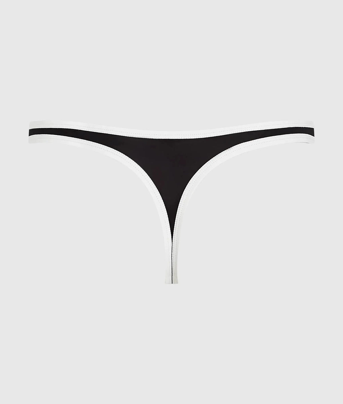 Monochrome high-leg thong