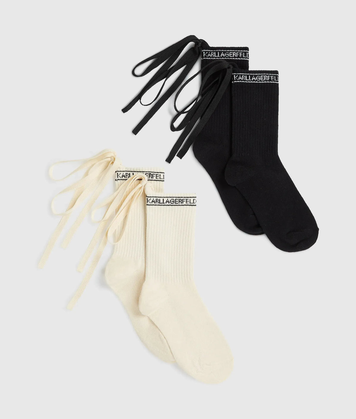 Logo lace-up socks – 2-pack
