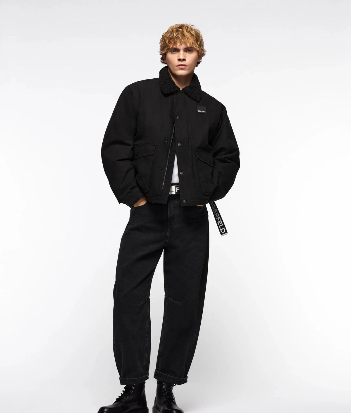 Coated cotton cargo pant