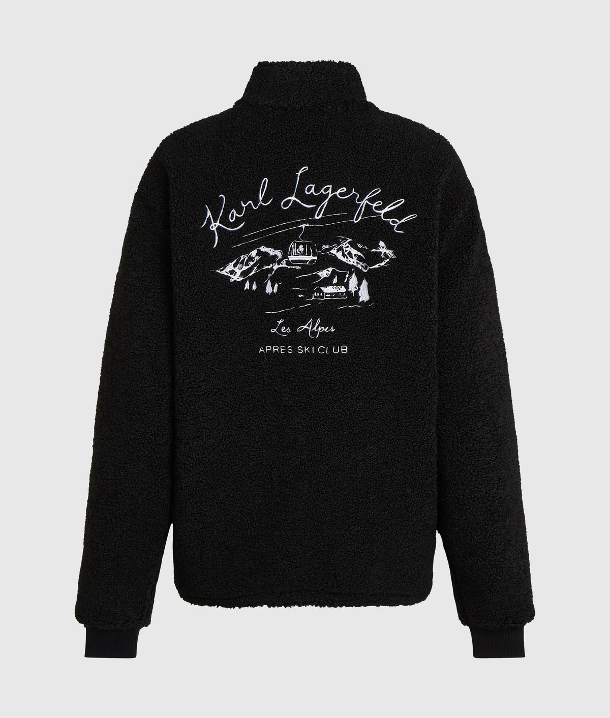 Loungewear zip-up fleece jacket