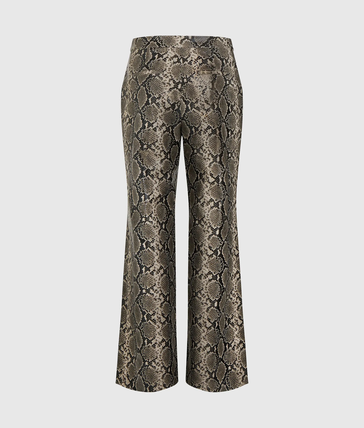 Faux-python flared pants