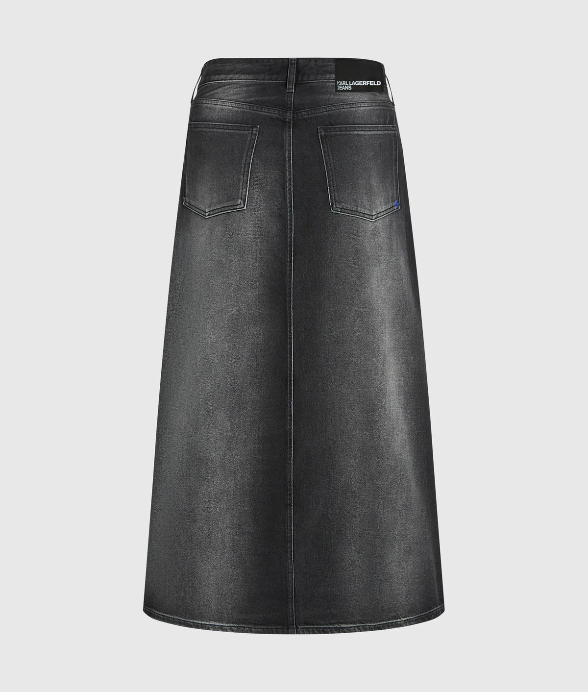 Denim maxi skirt