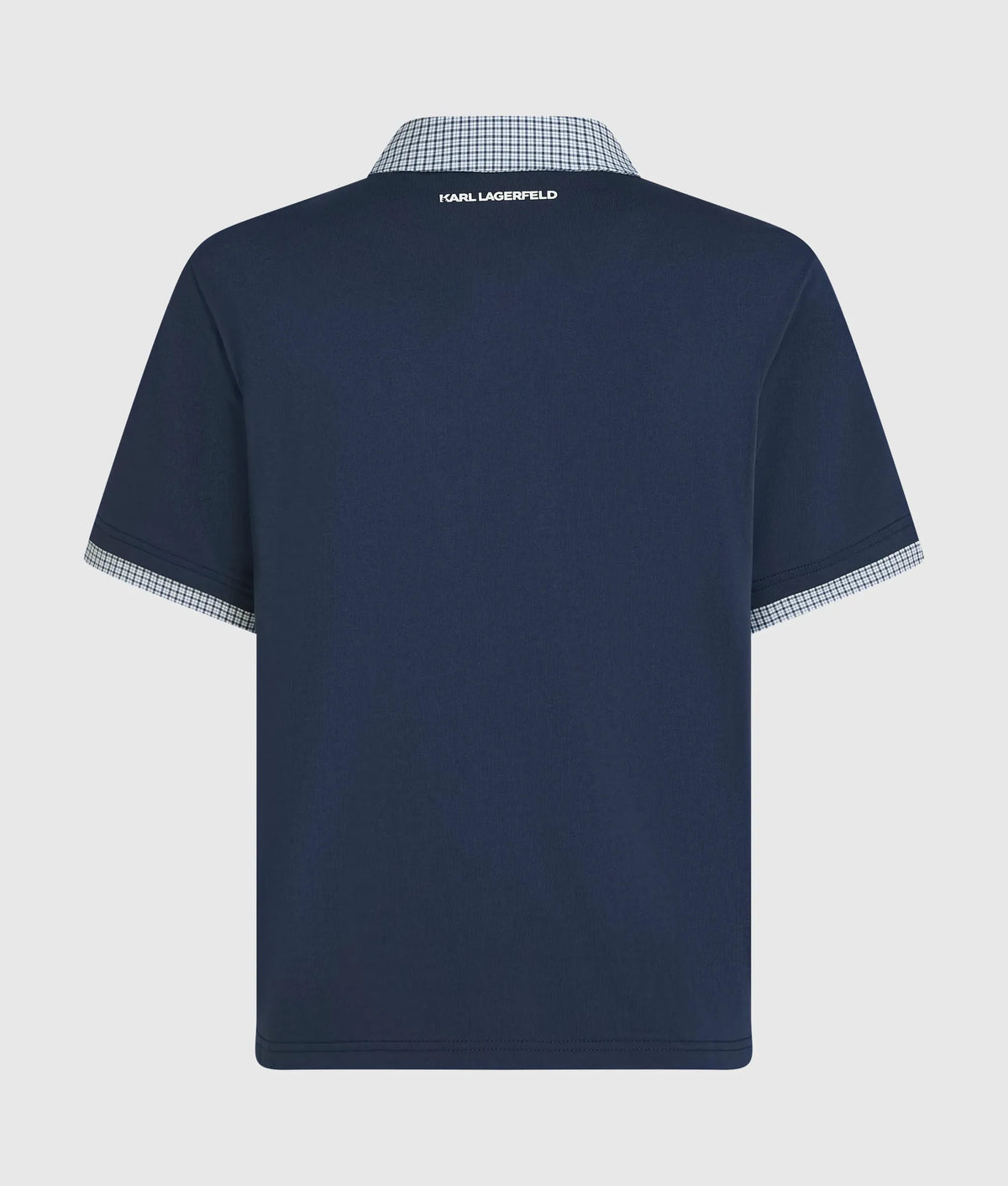 Ikon check collar polo shirt