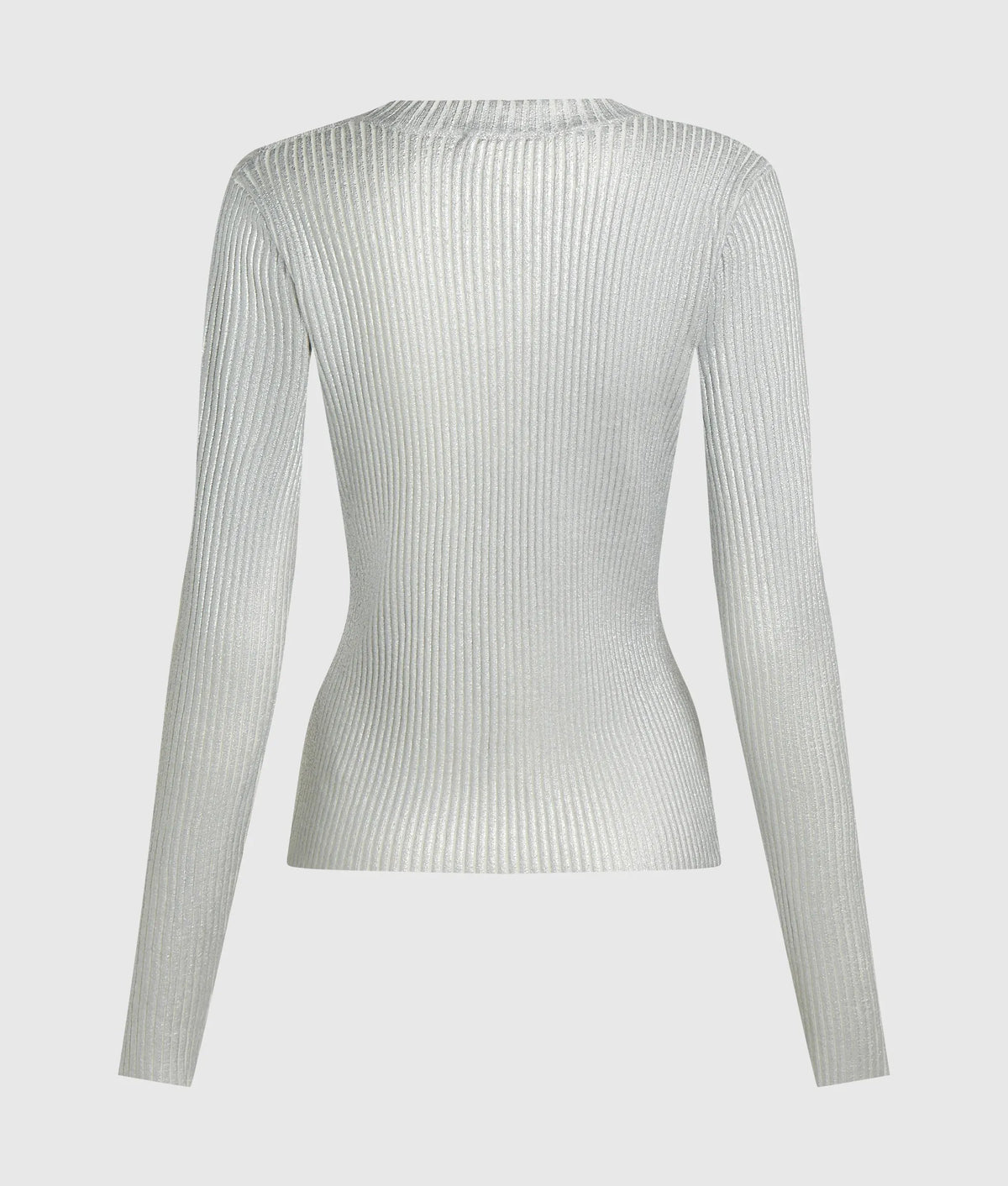 Metallic coated sweater
