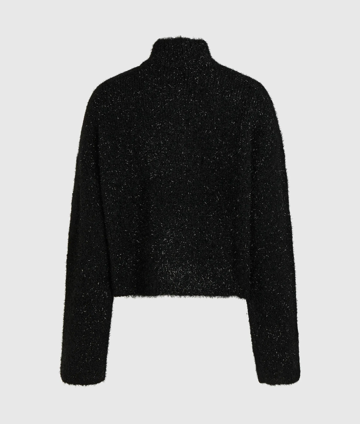 Fluffy half-zip sweater