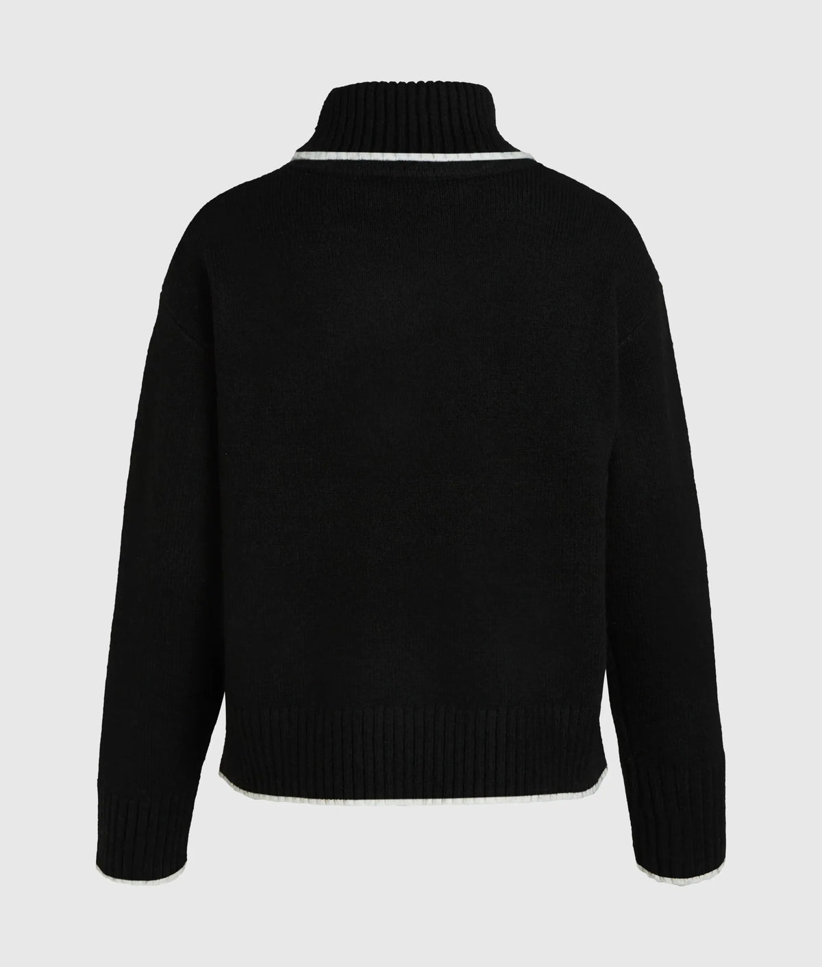 Soutache turtleneck sweater