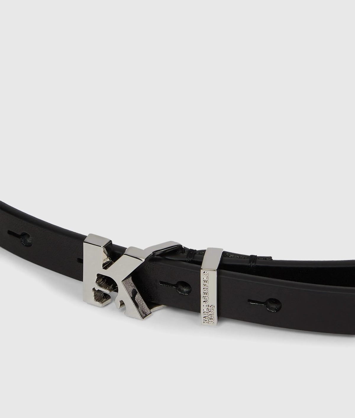 K logo leather belt