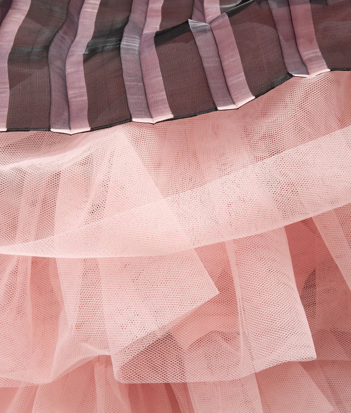 Girls pleated mesh dress
