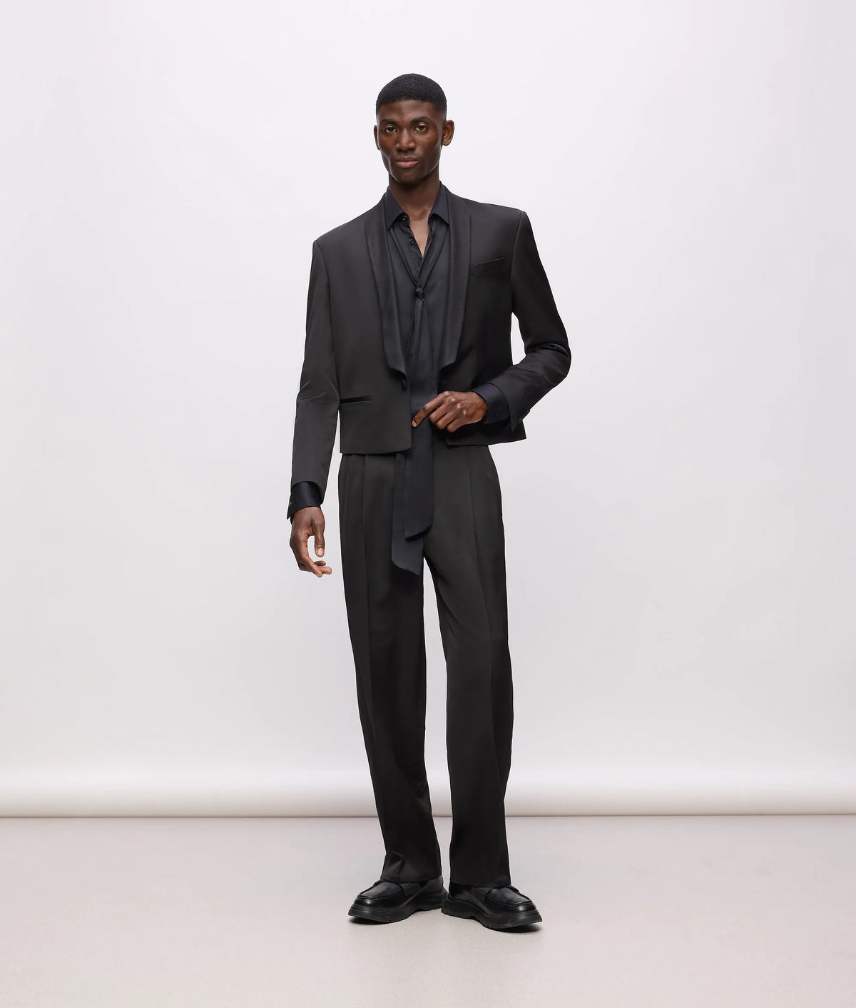 KL Studio satin detail pants