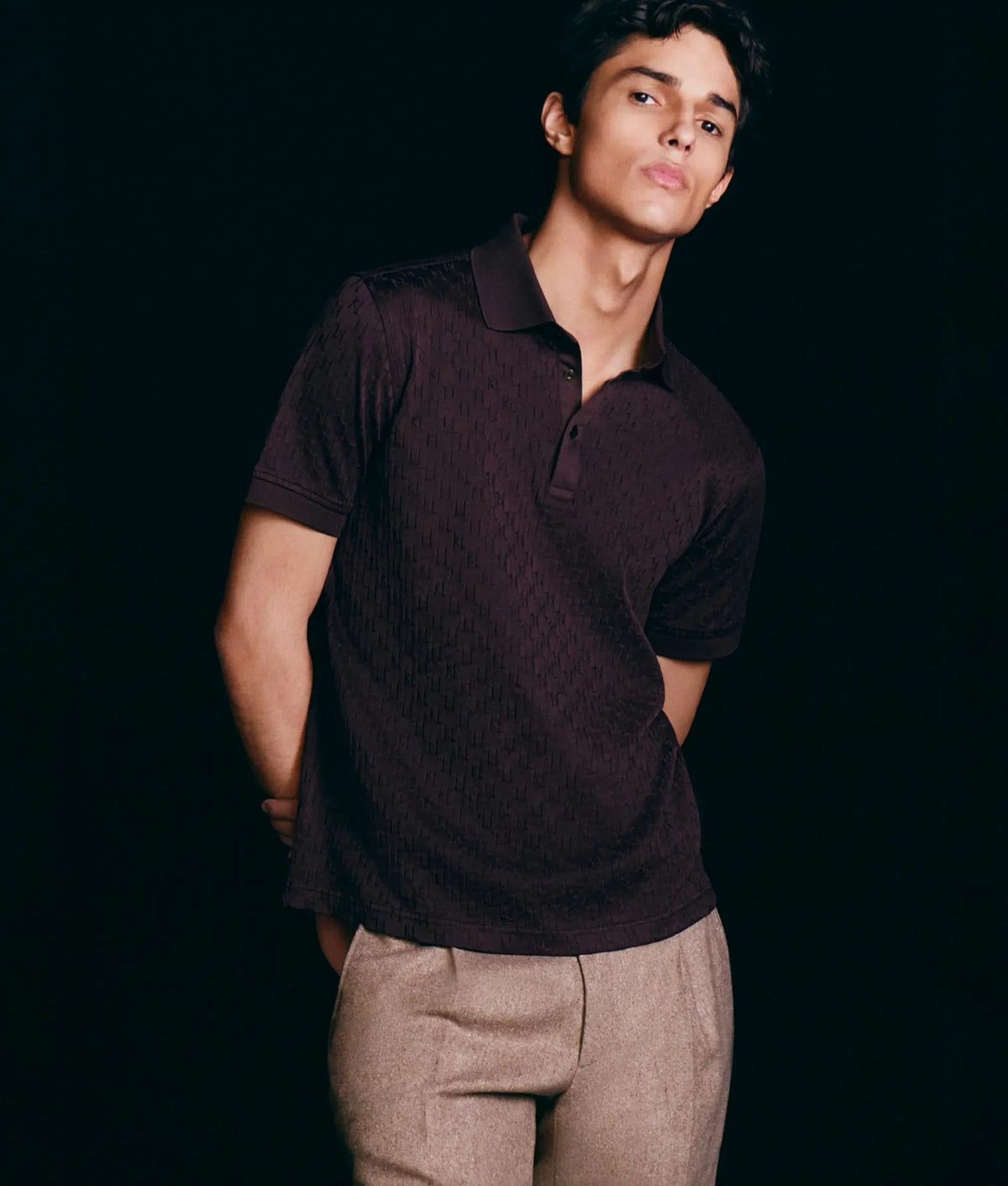 Monogram polo shirt