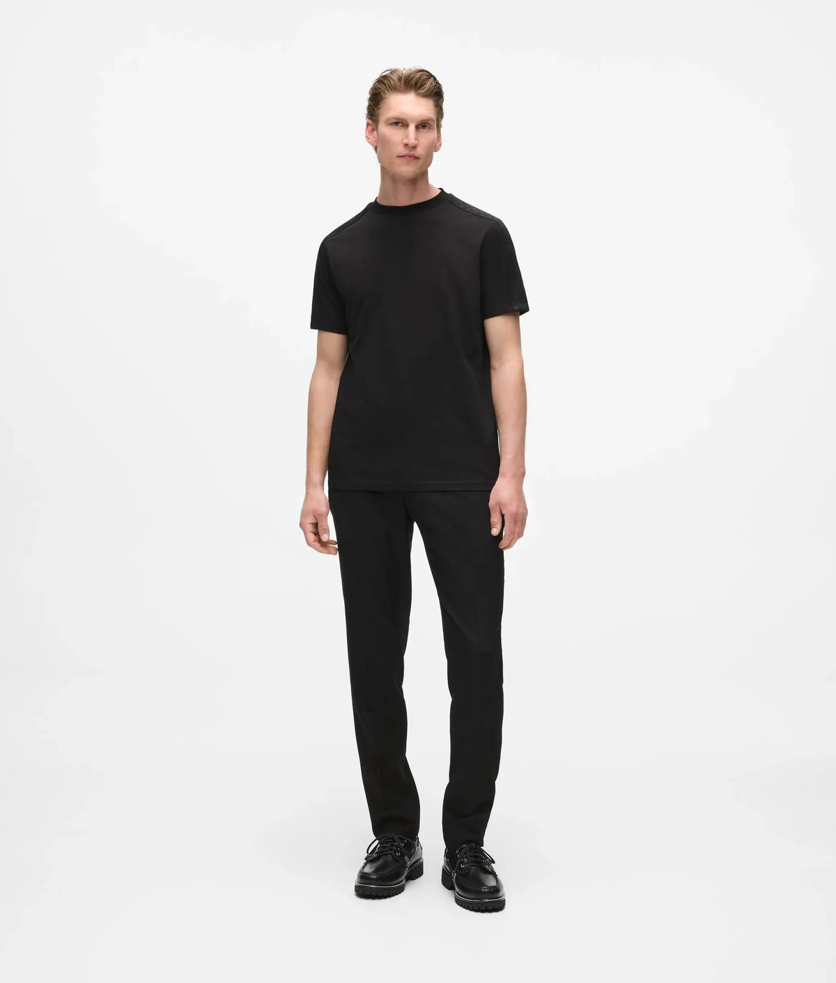 Monogram sleeve detail T-shirt