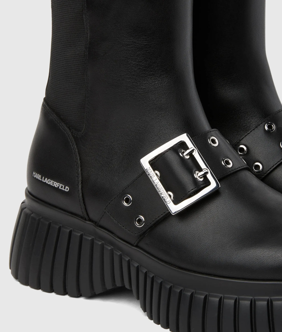 Kreeper wedge tri-buckle boots