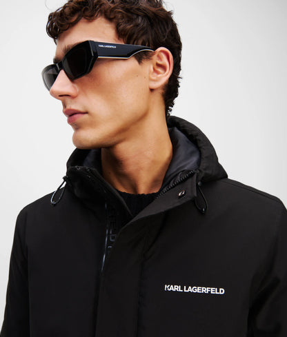 Ultra lightweight hooded parka