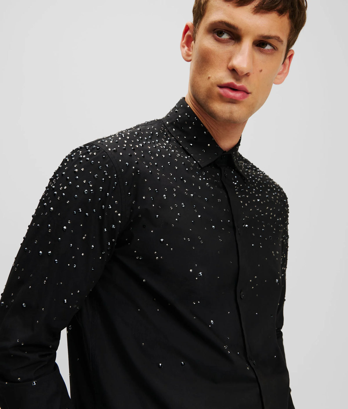 Rhinestone dégradé shirt