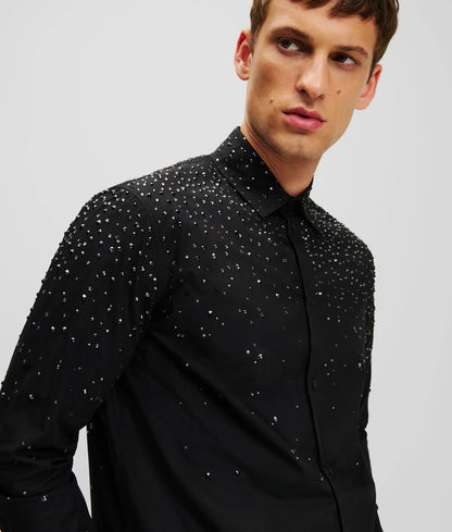 Rhinestone dégradé shirt
