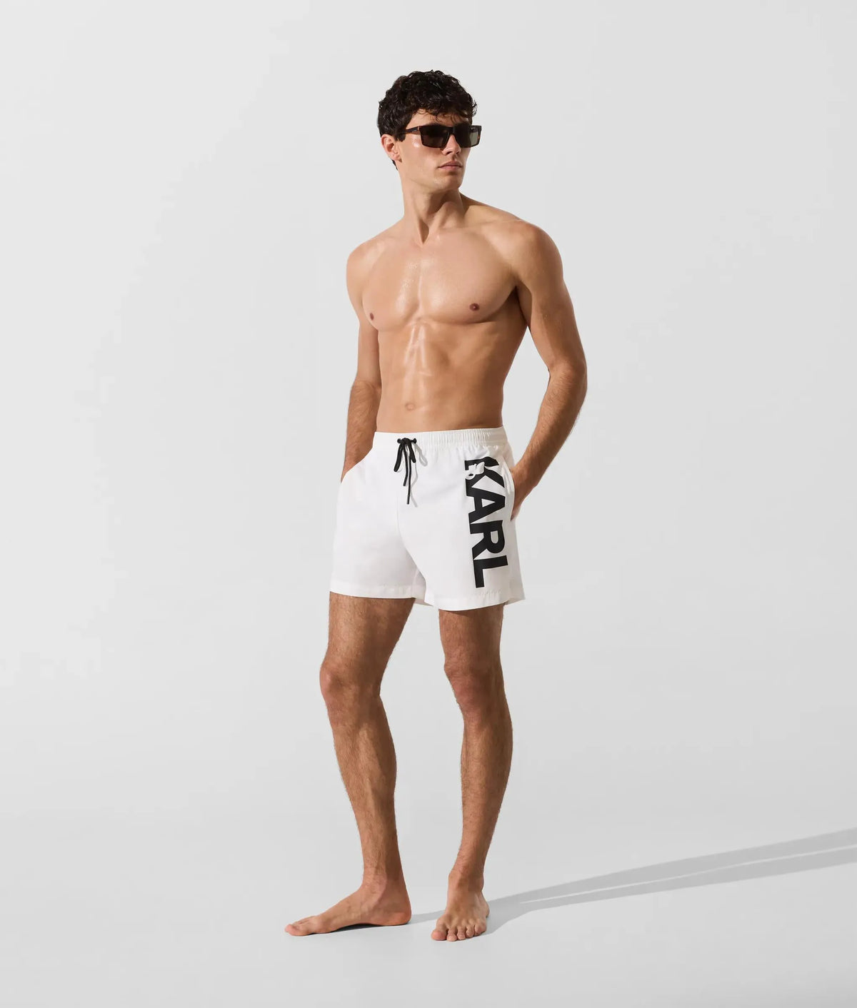 Logo short boardshorts