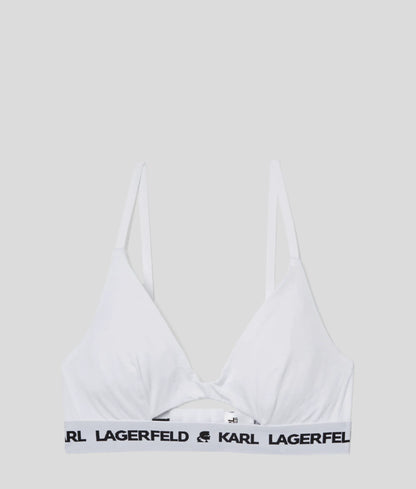 Logo peephole bra