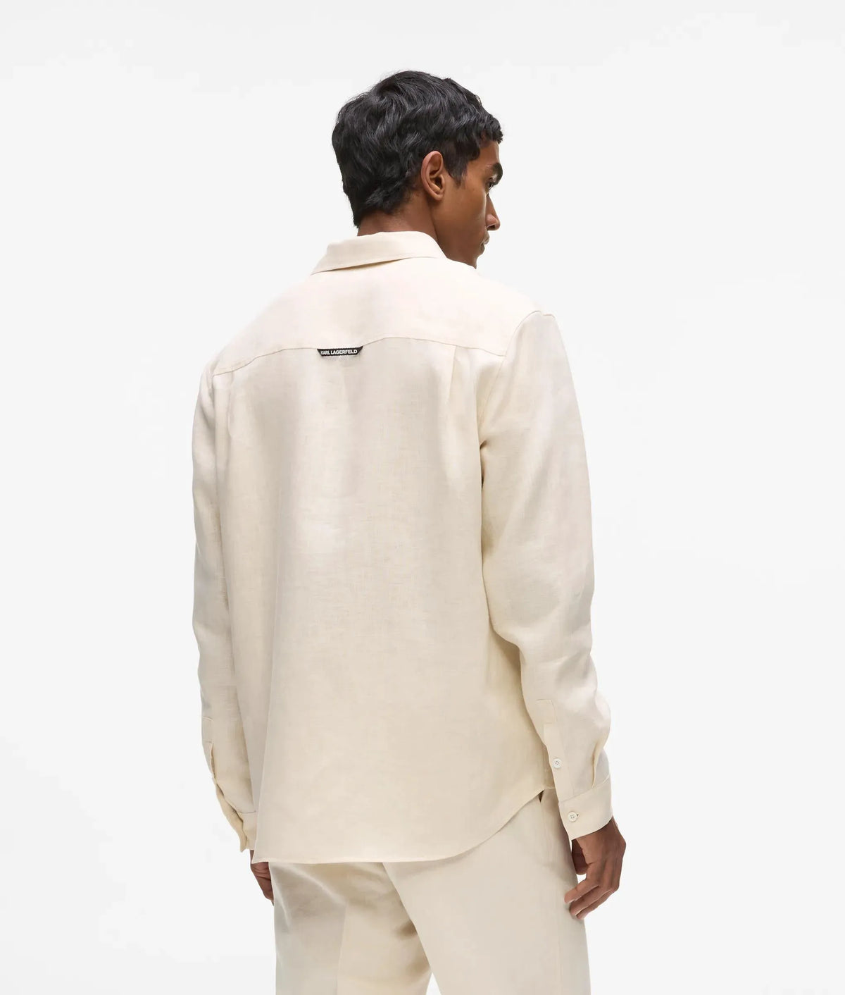 Monogram linen shirt