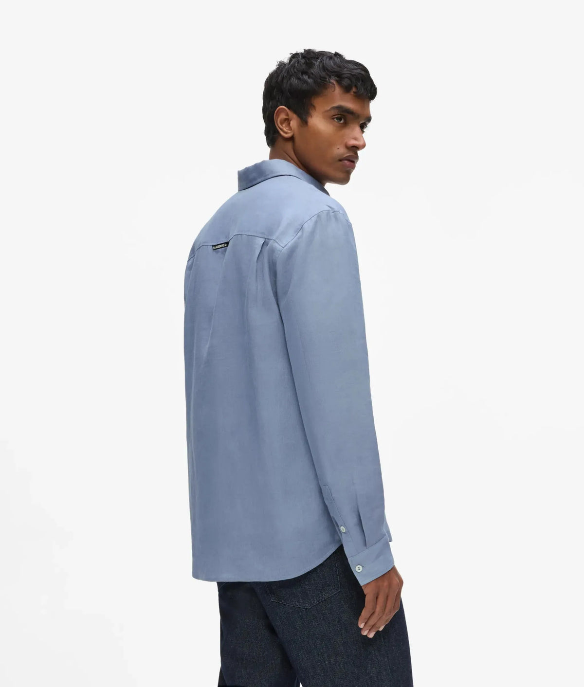 Monogram linen shirt