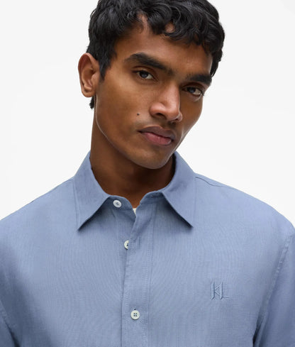Monogram linen shirt