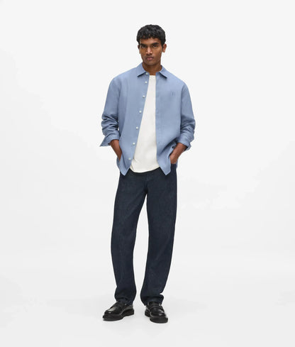 Monogram linen shirt