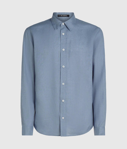Monogram linen shirt