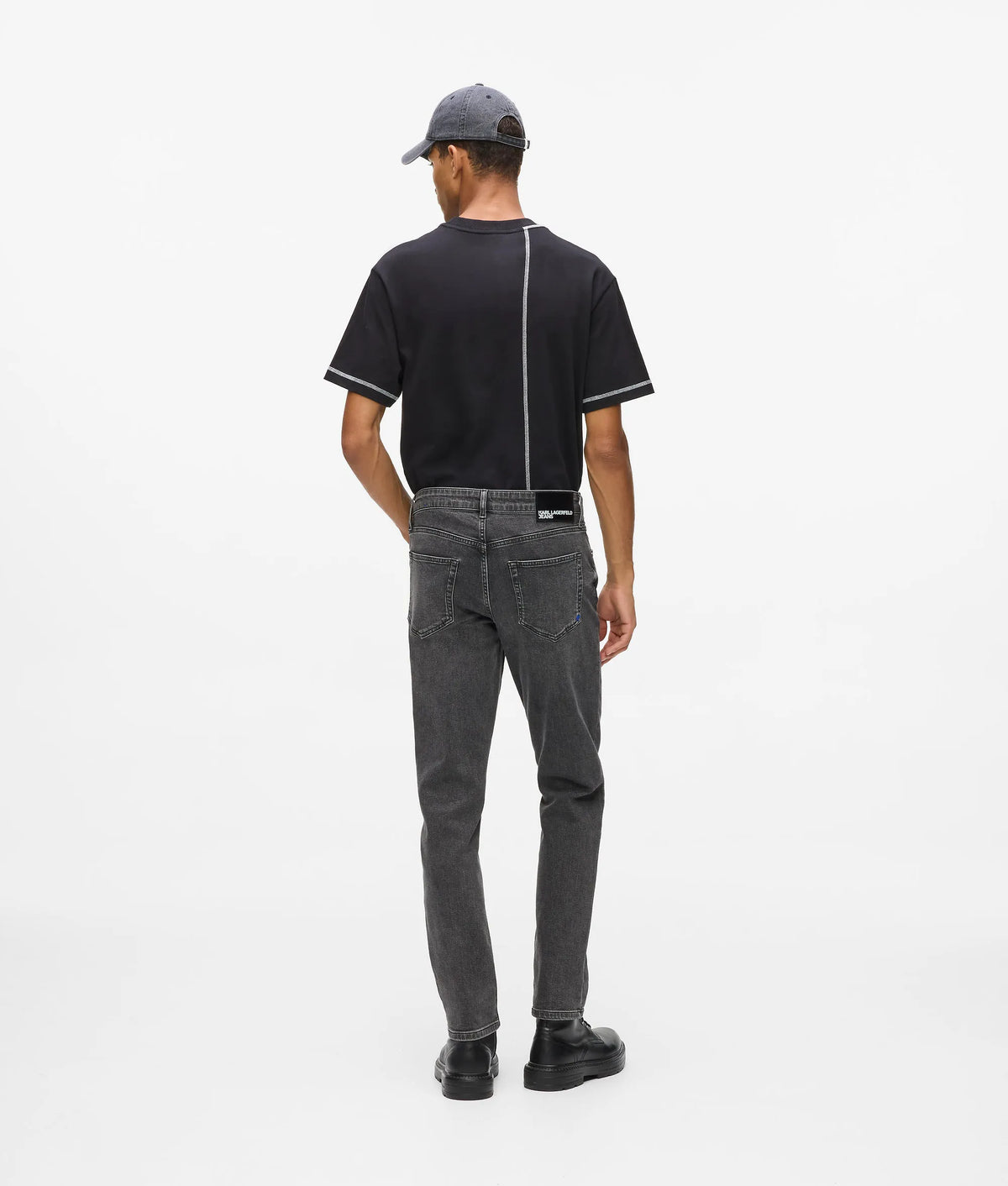 Washed slim jeans