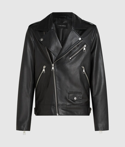 Karl Essential leather jacket
