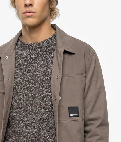 Canvas overshirt jacket
