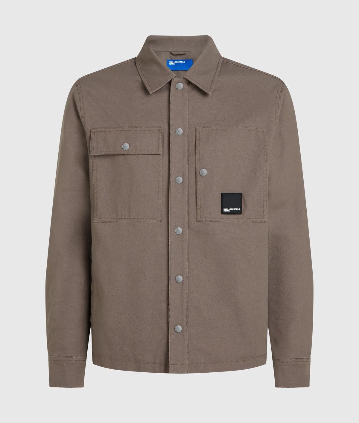 Canvas overshirt jacket