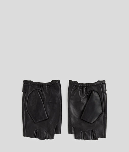 K/Monogram fingerless gloves