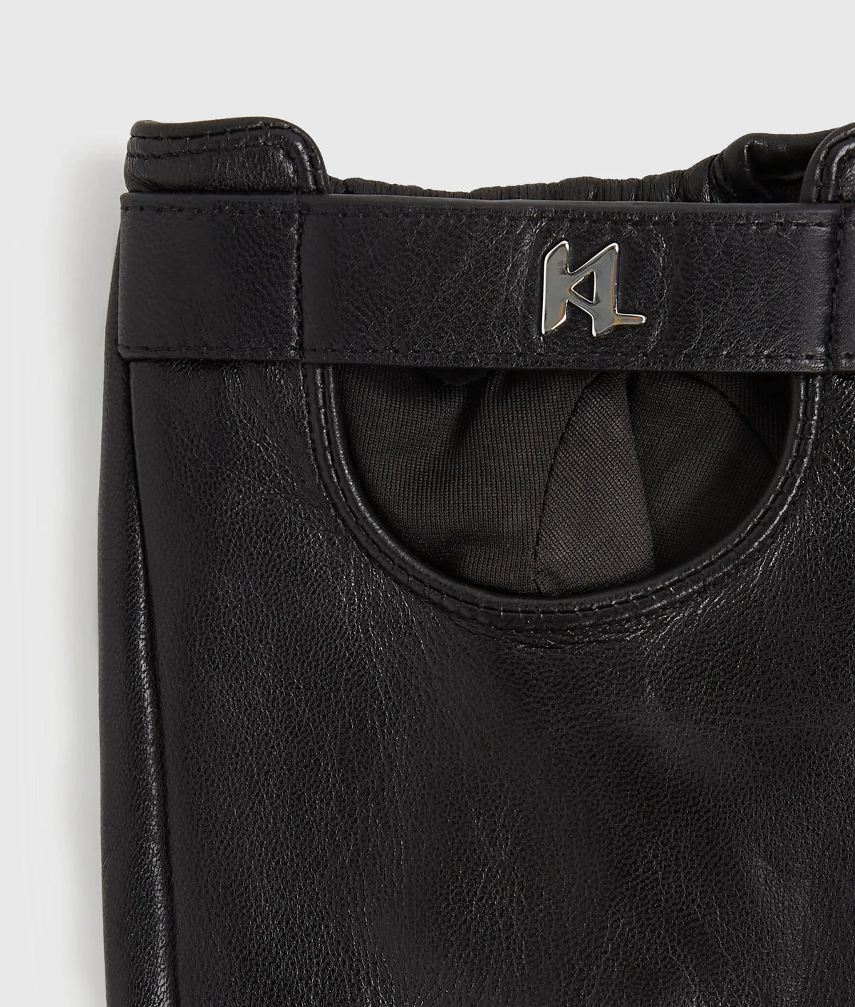 K/Monogram fingerless gloves