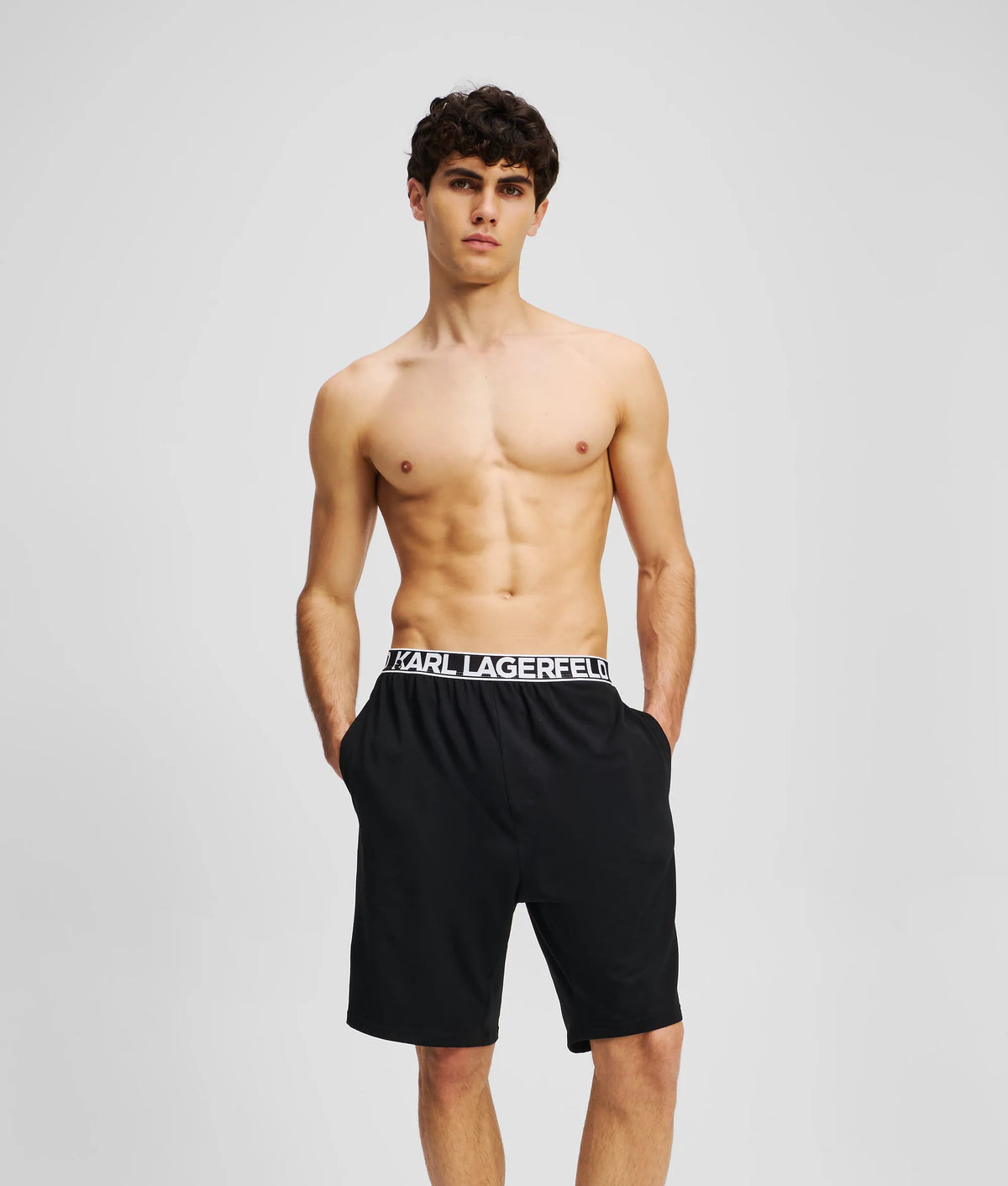Logo pajama shorts