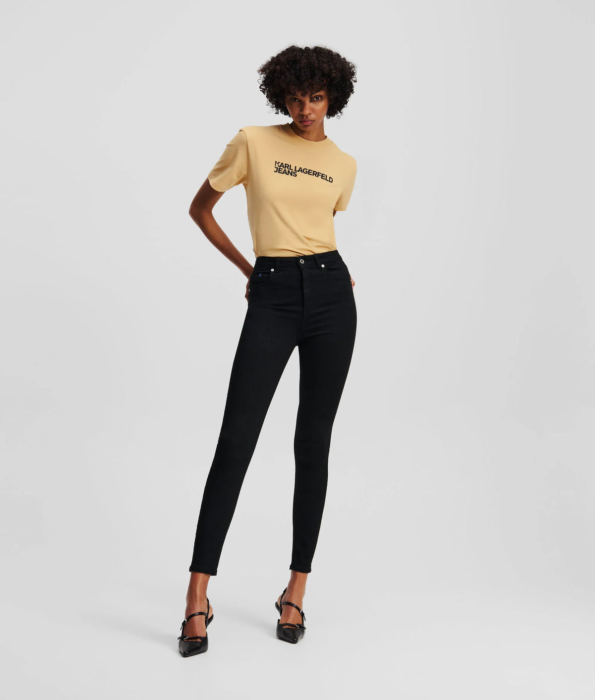 High-rise skinny jeans