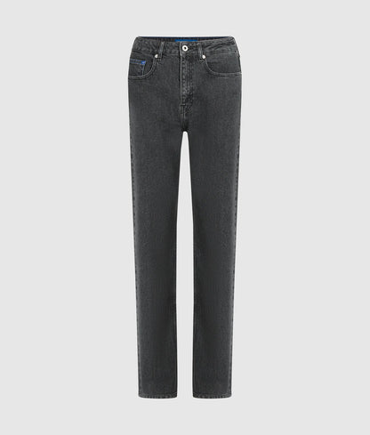 High-rise straight jeans