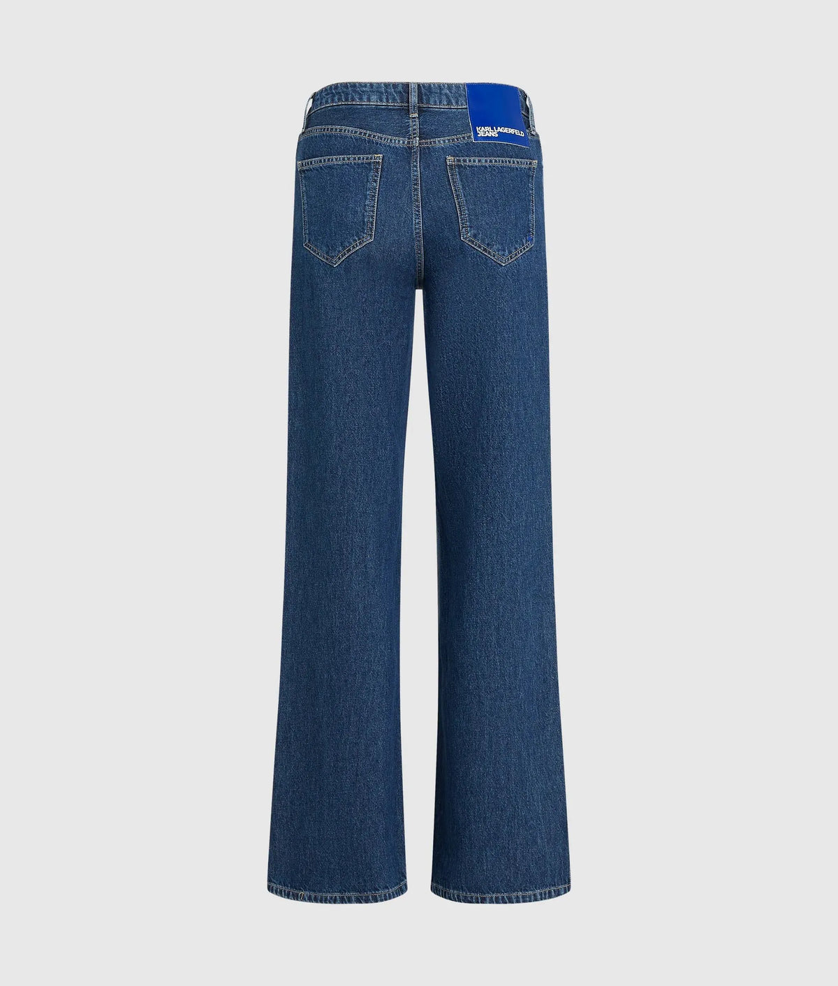 Split-hem mid-rise relaxed jeans