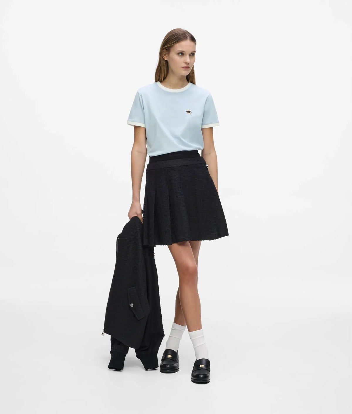 Ikon contrast piping T-shirt