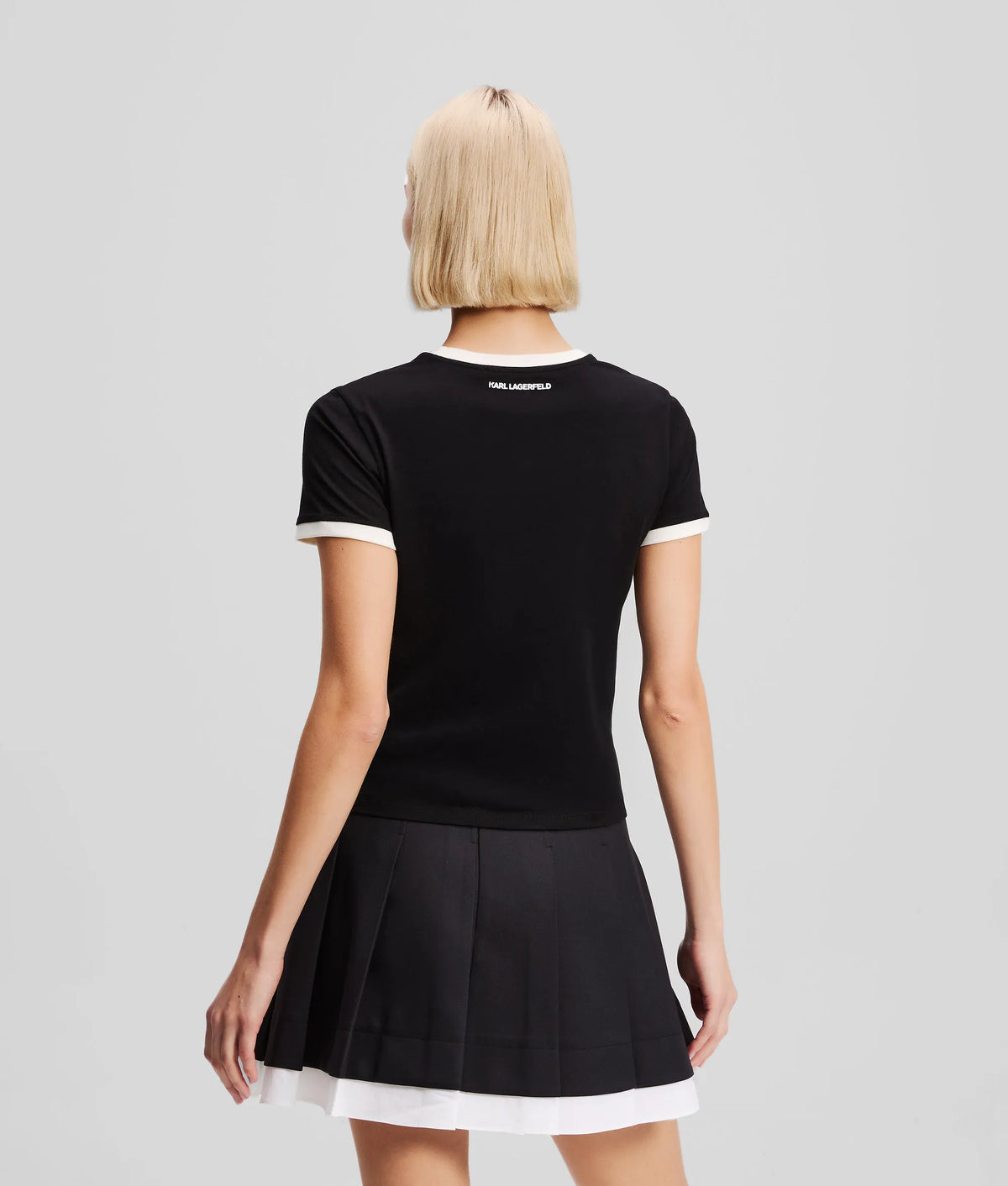 Ikon contrast piping T-shirt