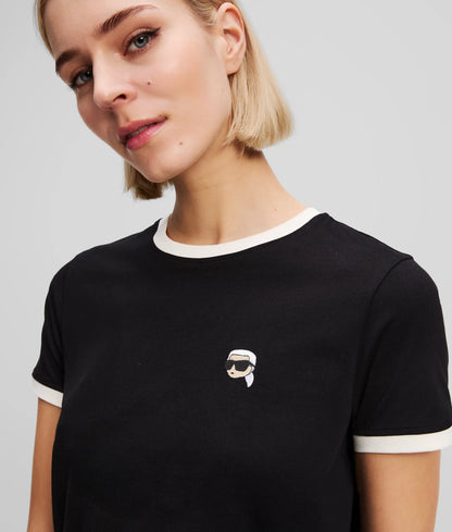 Ikon contrast piping T-shirt