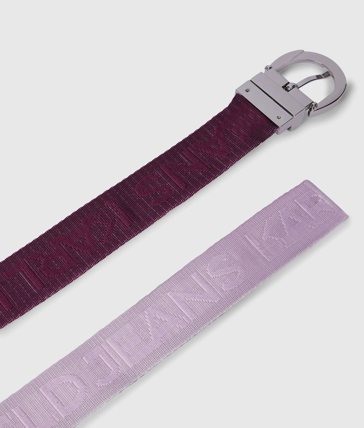 Reversible webbing belt